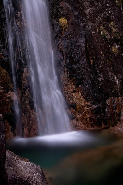 Waterfall in geres, portugal