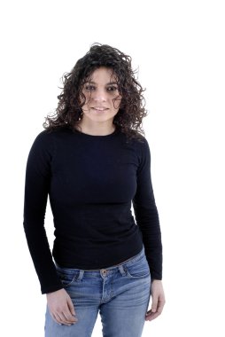 esmer mutlu genç casual kadın
