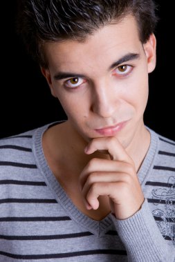 düşünme genç casual adam