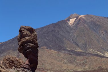 el teide tenerife adasında, büyük kaya