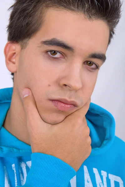 Thinking young casual man — Stock Photo, Image