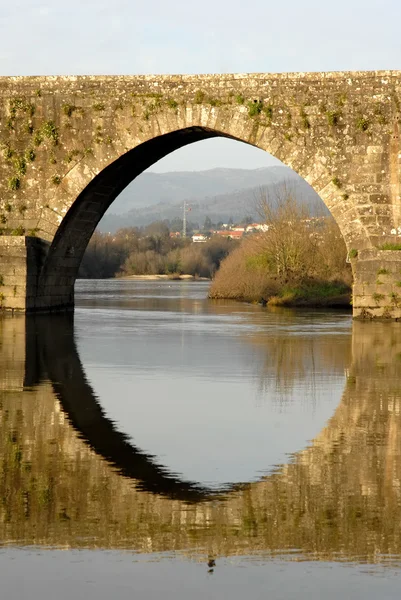 Detalhe da ponte romana antiga — Fotografia de Stock