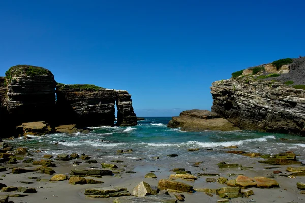 Niewielkiej plaży w algarve — Zdjęcie stockowe