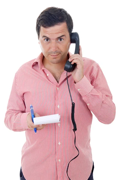 Joven con un teléfono —  Fotos de Stock