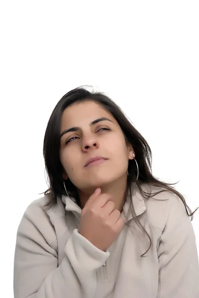 Retrato de mujer casual joven — Foto de Stock