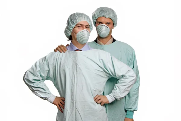 Two male young doctors — Stock Photo, Image