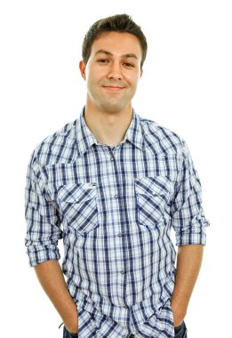 mutlu genç casual adam