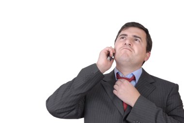 Telefondaki genç adam.