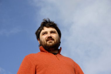 Genç casual adam