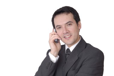Telefondaki genç adam.