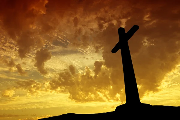 Cross silhouette — Stock Photo, Image