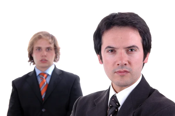 Портрет двух молодых бизнесменов — стоковое фото