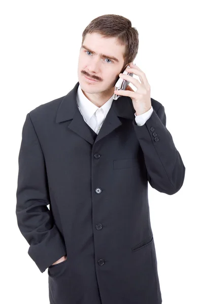 Am Telefon — Stockfoto