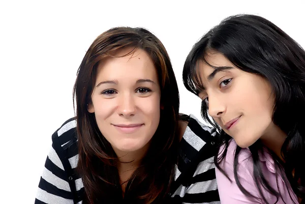 Two young casual girls — Stock Photo, Image