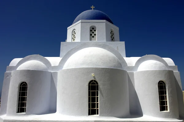 Kostel ostrova santorini — Stock fotografie