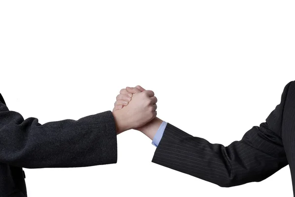 Men are shaking hands — Stock Photo, Image