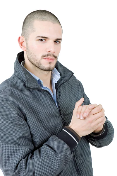 Young casual man thinking — Stock Photo, Image