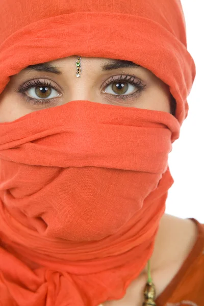 Young woman with a veil — Stock Photo, Image