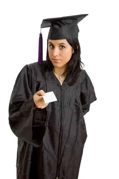Happy young woman on graduation day — Stock Photo, Image