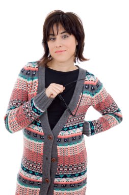 Mutlu güzel kadın.