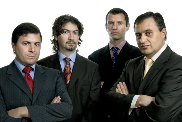 Czterech młodych biznesmenów — Zdjęcie stockowe
