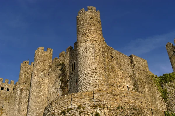 Gamla portugisiska slottet vid obidos gamla stan — Stockfoto