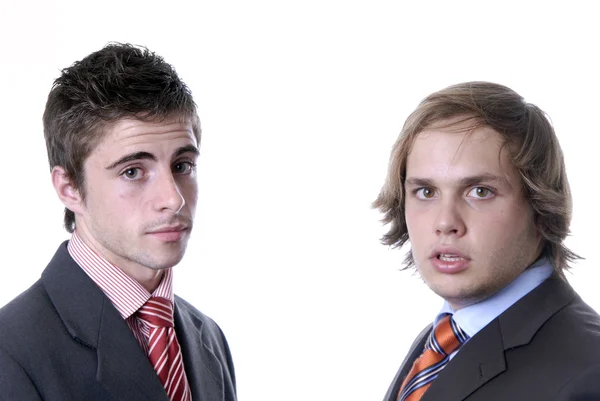 Zwei junge Geschäftsleute — Stockfoto