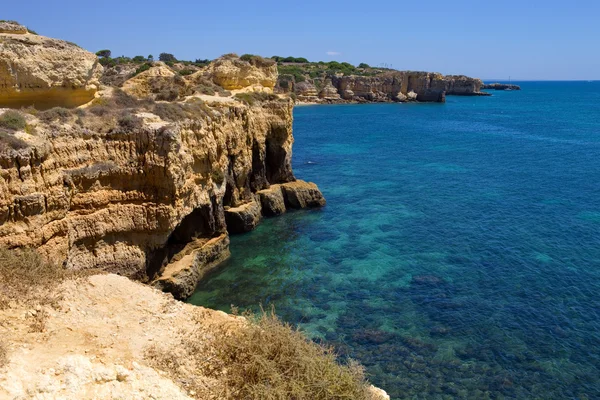 Coasta stâncoasă din Algarve — Fotografie, imagine de stoc