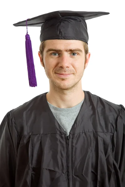 Glad ung man efter sin examen — Stockfoto