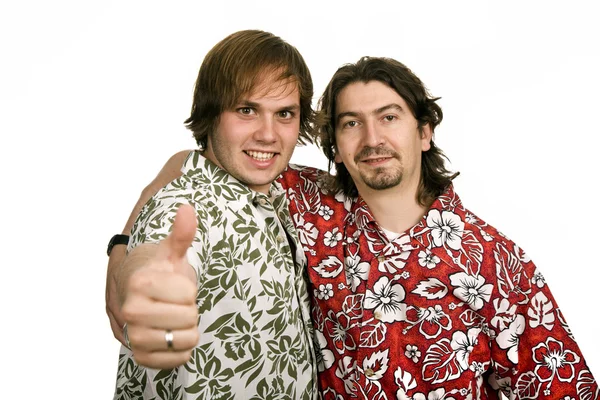 Two young casual men — Stock Photo, Image