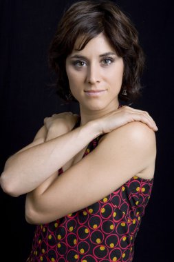 genç esmer güzel bir portresi