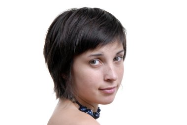 Genç güzel kadın.