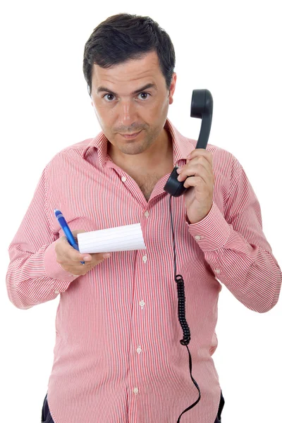 Young man with a phone — Stock Photo, Image