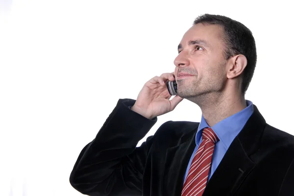 Young business man on the phone — Stock Photo, Image