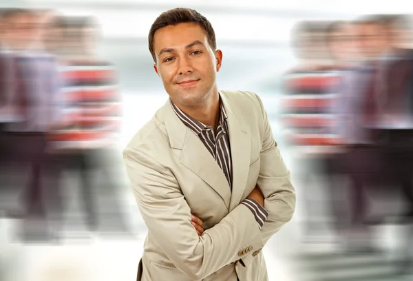 Silly young business man — Stock Photo, Image