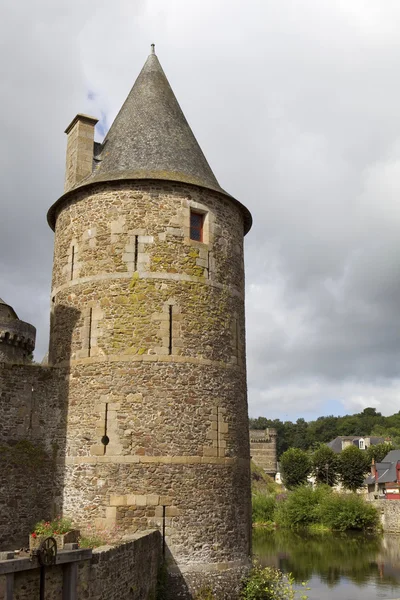Замок Фужерес в Бретани — стоковое фото