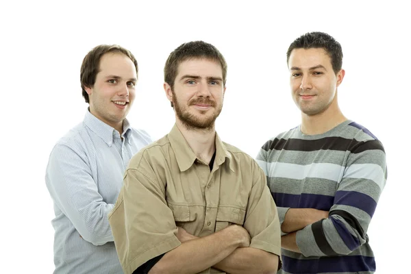 Drie casual mannen — Stockfoto