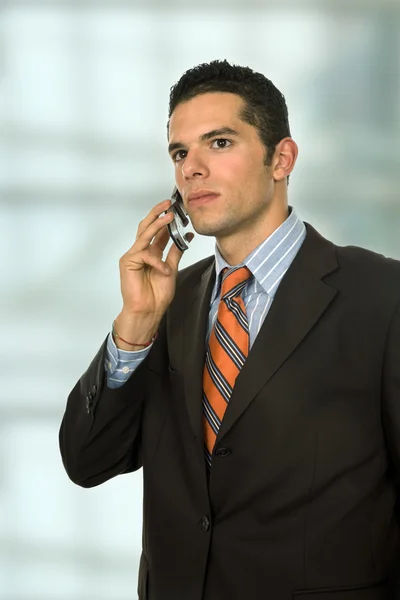 Young business man on the phone — Stock Photo, Image