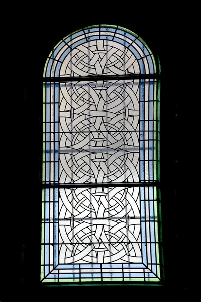 Stary szkło z kościoła w Pradze — Zdjęcie stockowe