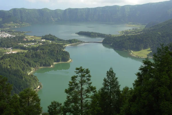 Siete lago ciudad — Foto de Stock