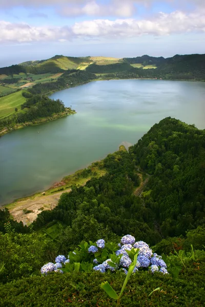 Azory jezero — Stock fotografie