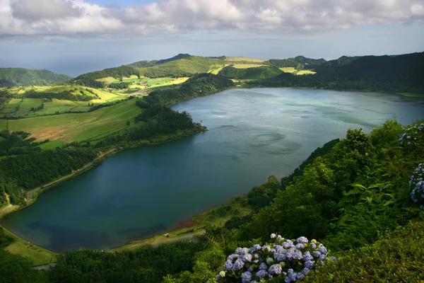 Açores lago de furnas — Fotografia de Stock