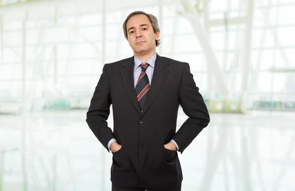 Mature business man portrait at the office — Stock Photo, Image