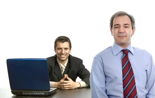 Jefe con un hombre trabajando —  Fotos de Stock