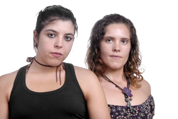 Dos mujeres jóvenes casuales — Foto de Stock