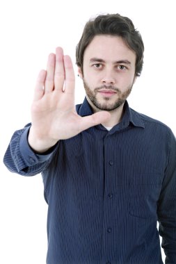 genç adam eliyle yapma dur