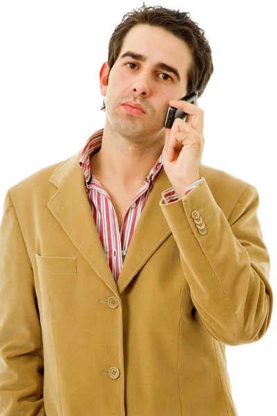 Joven hombre de negocios en el teléfono — Foto de Stock