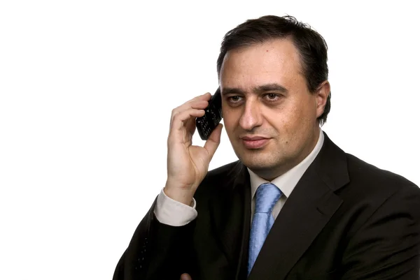 Affärsman i telefon — Stockfoto