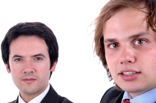 Two young business man close up — Stock Photo, Image