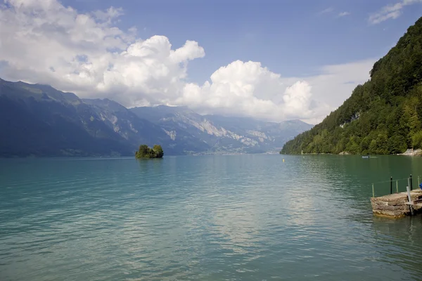 Švýcarská jezera ostrov — Stock fotografie
